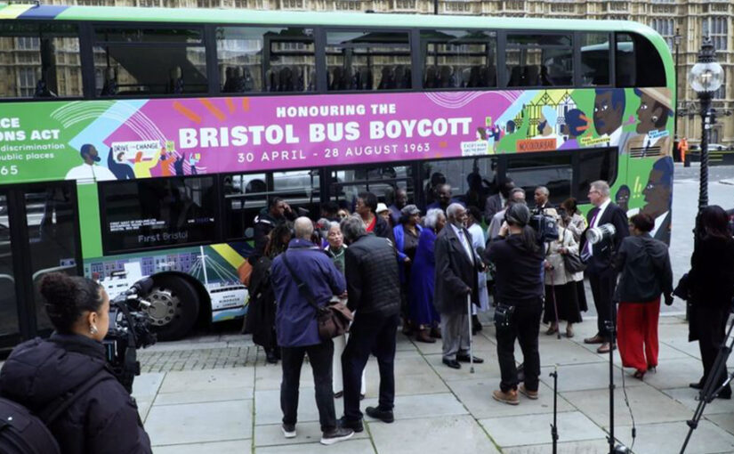 Artists involved in the ‘We Rise’ track visited Parliament alongside individuals that took part in the original boycott. Credit: Cameron Medford-Hawkins